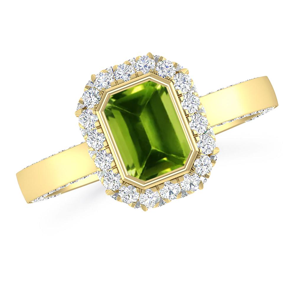 Yellow Gold - Peridot