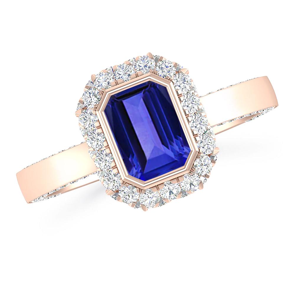 Rose Gold - Tanzanite