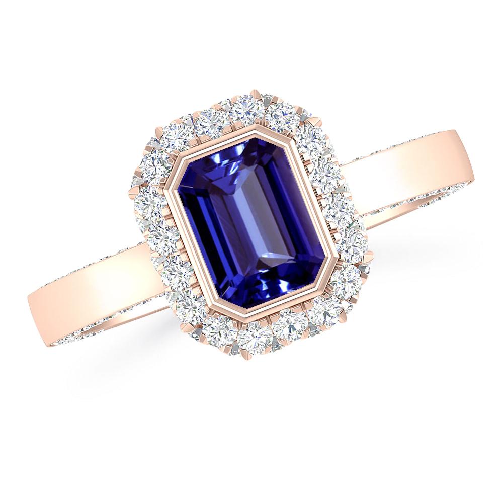 Rose Gold - Tanzanite