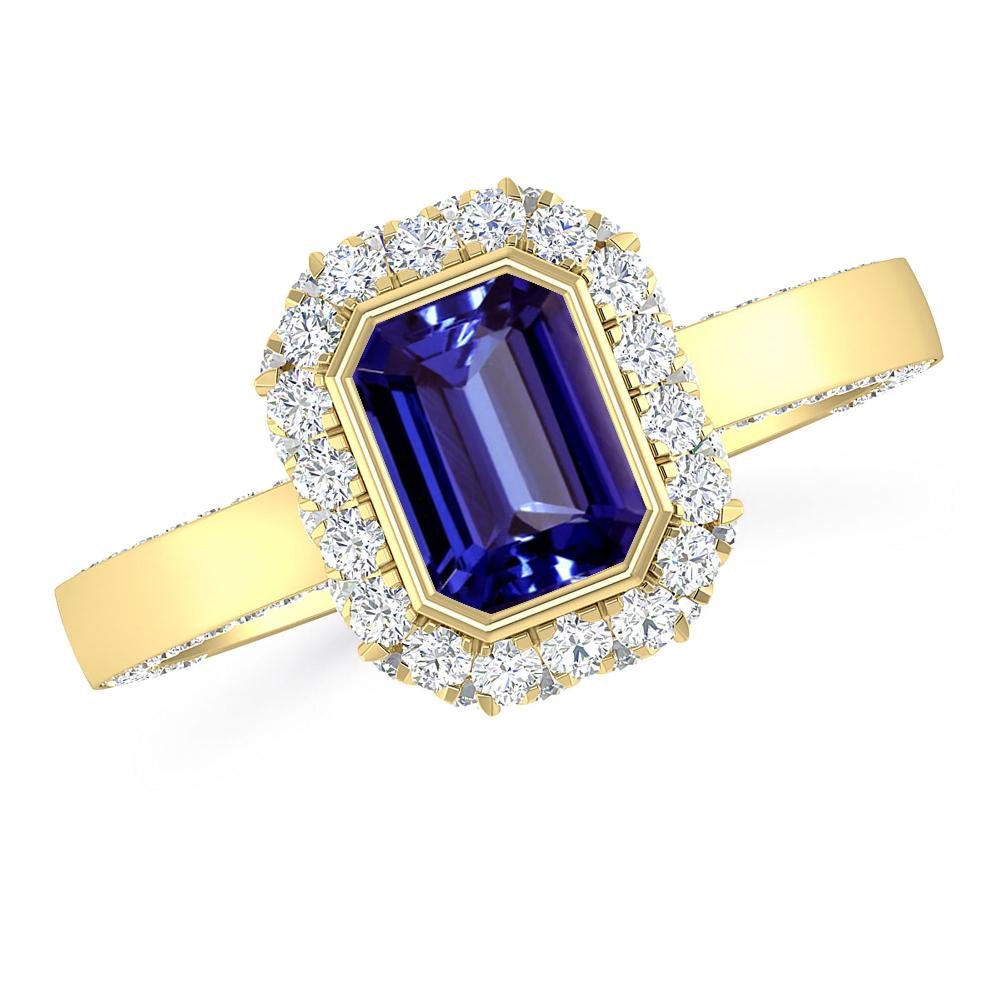 Yellow Gold - Tanzanite