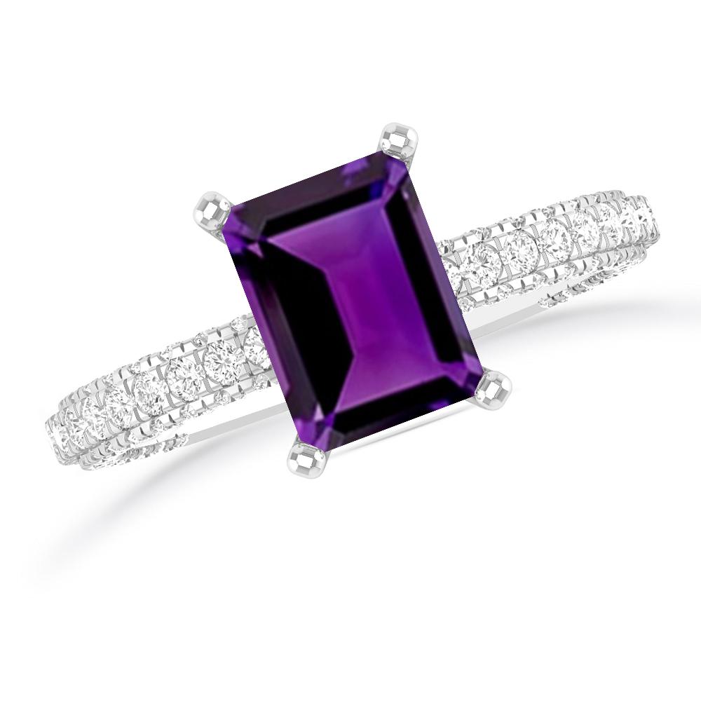 White Gold - Amethyst