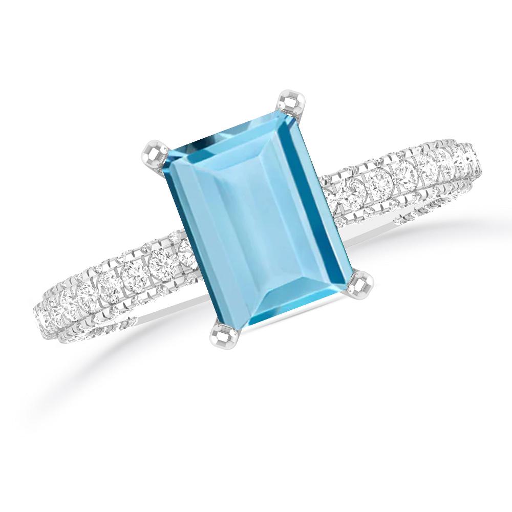 White Gold - Aquamarine