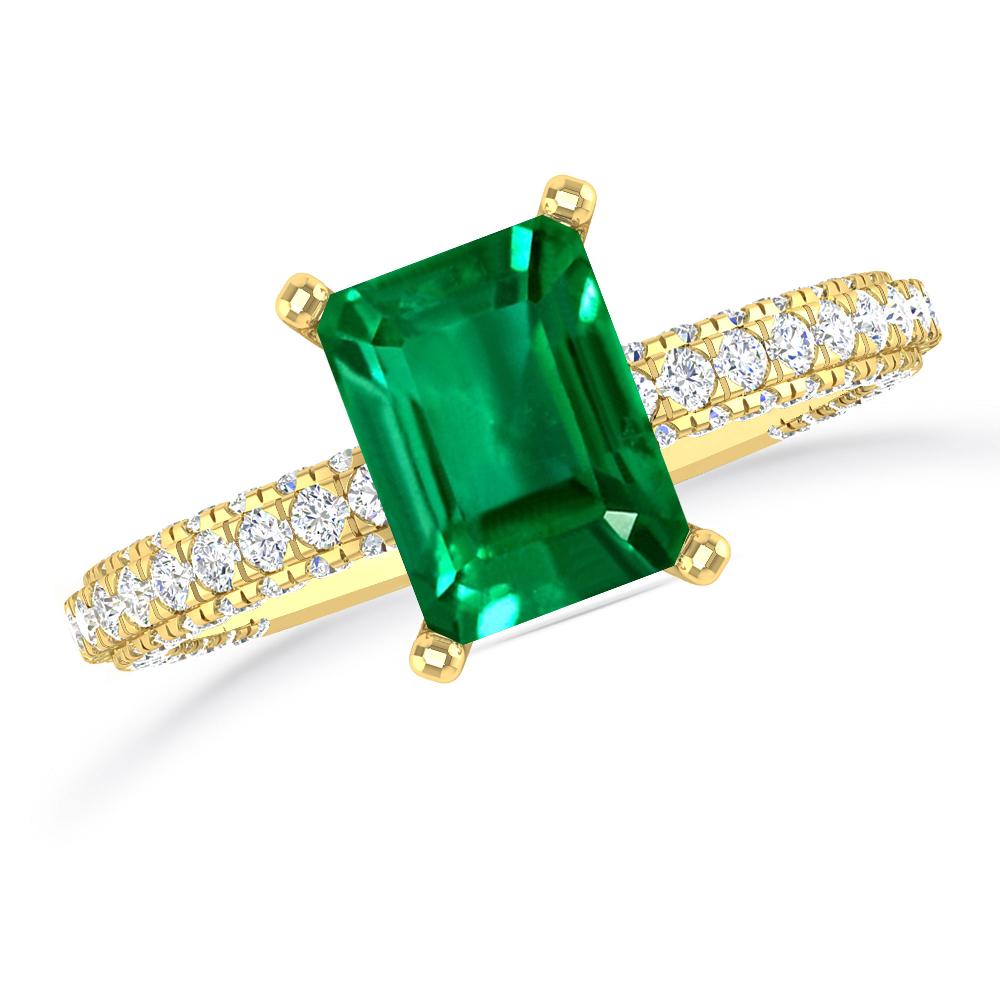 Yellow Gold - Emerald