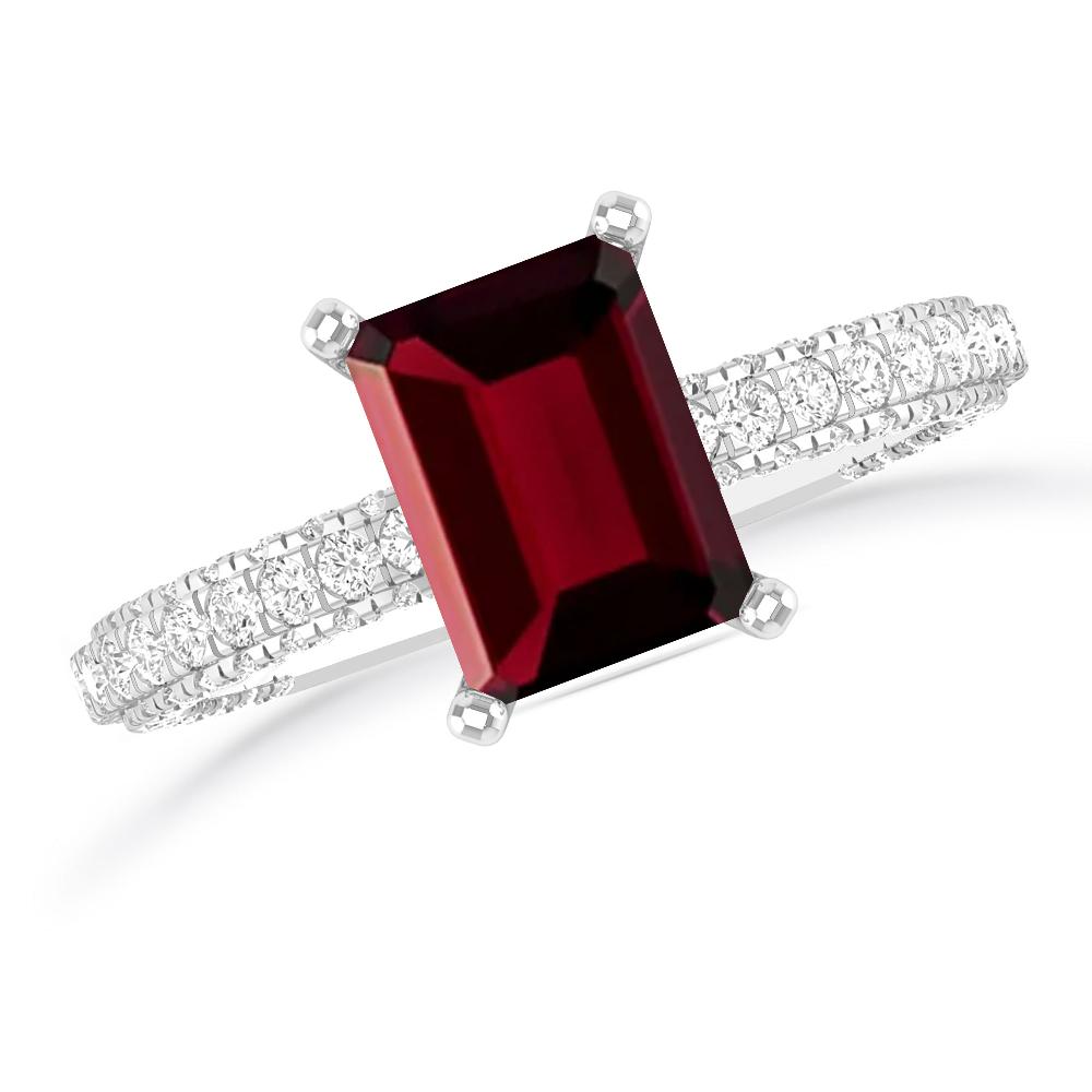 White Gold - Garnet