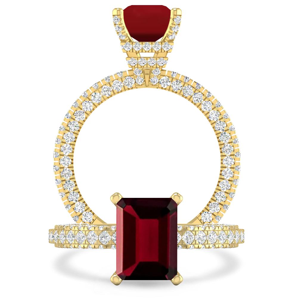 Yellow Gold - Garnet