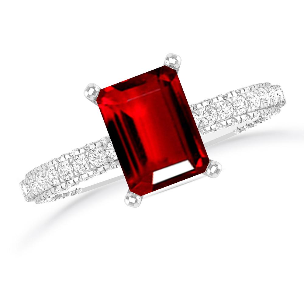 White Gold - Ruby