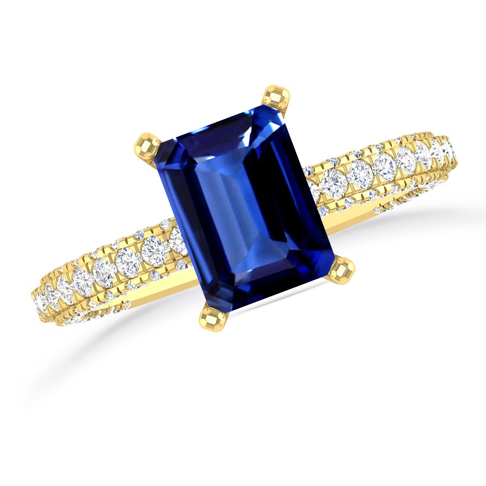 Yellow Gold - Sapphire