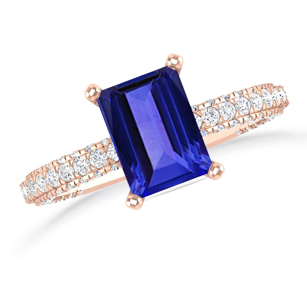 Rose Gold - Tanzanite