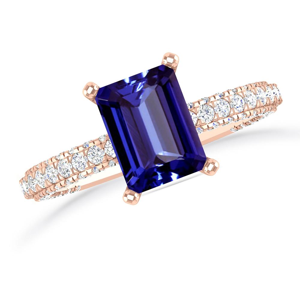 Rose Gold - Tanzanite