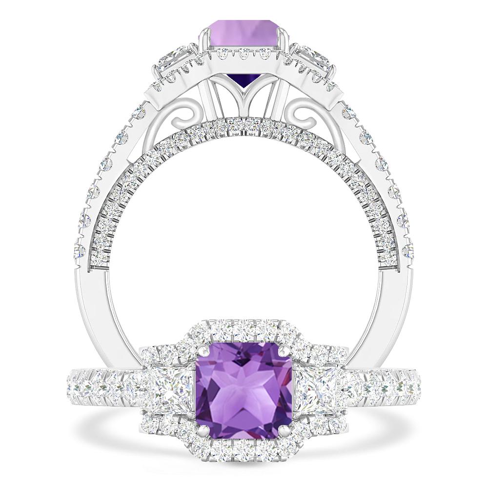 White Gold - Amethyst