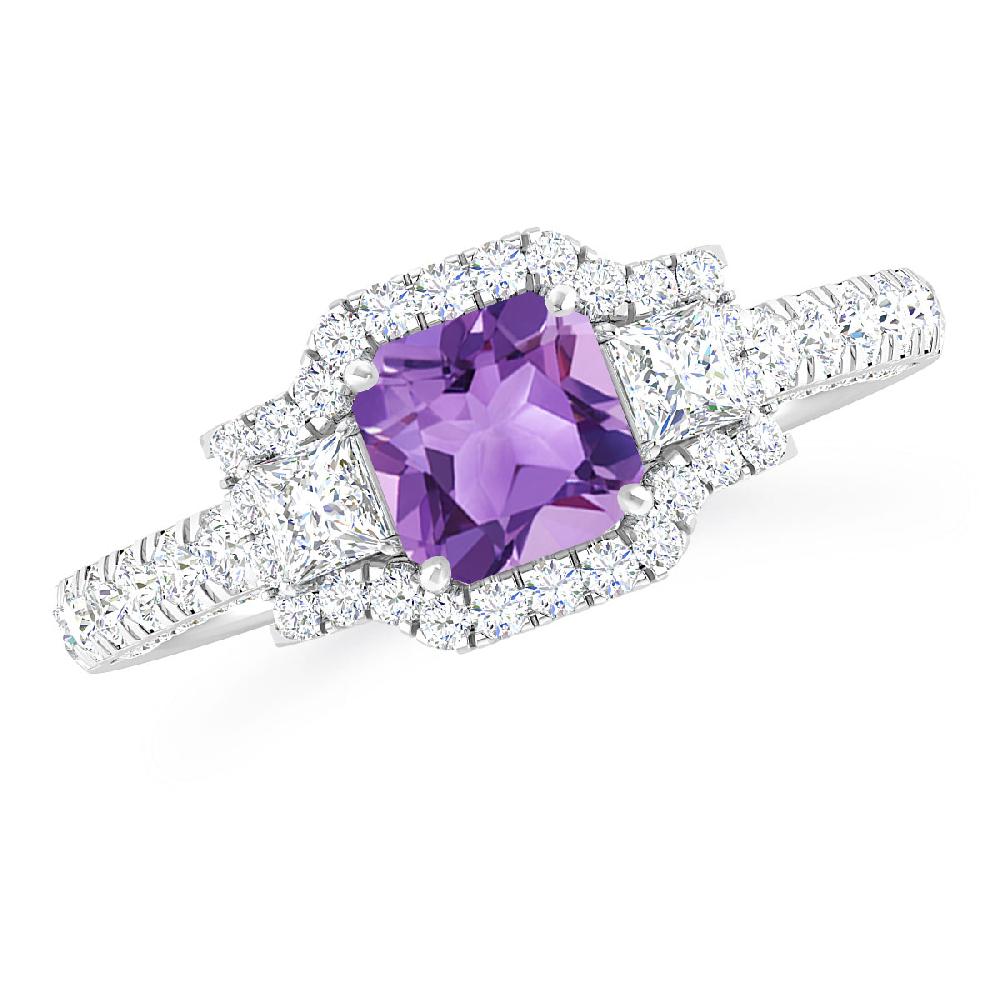 White Gold - Amethyst