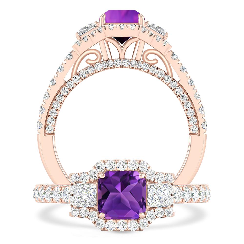 Rose Gold - Amethyst