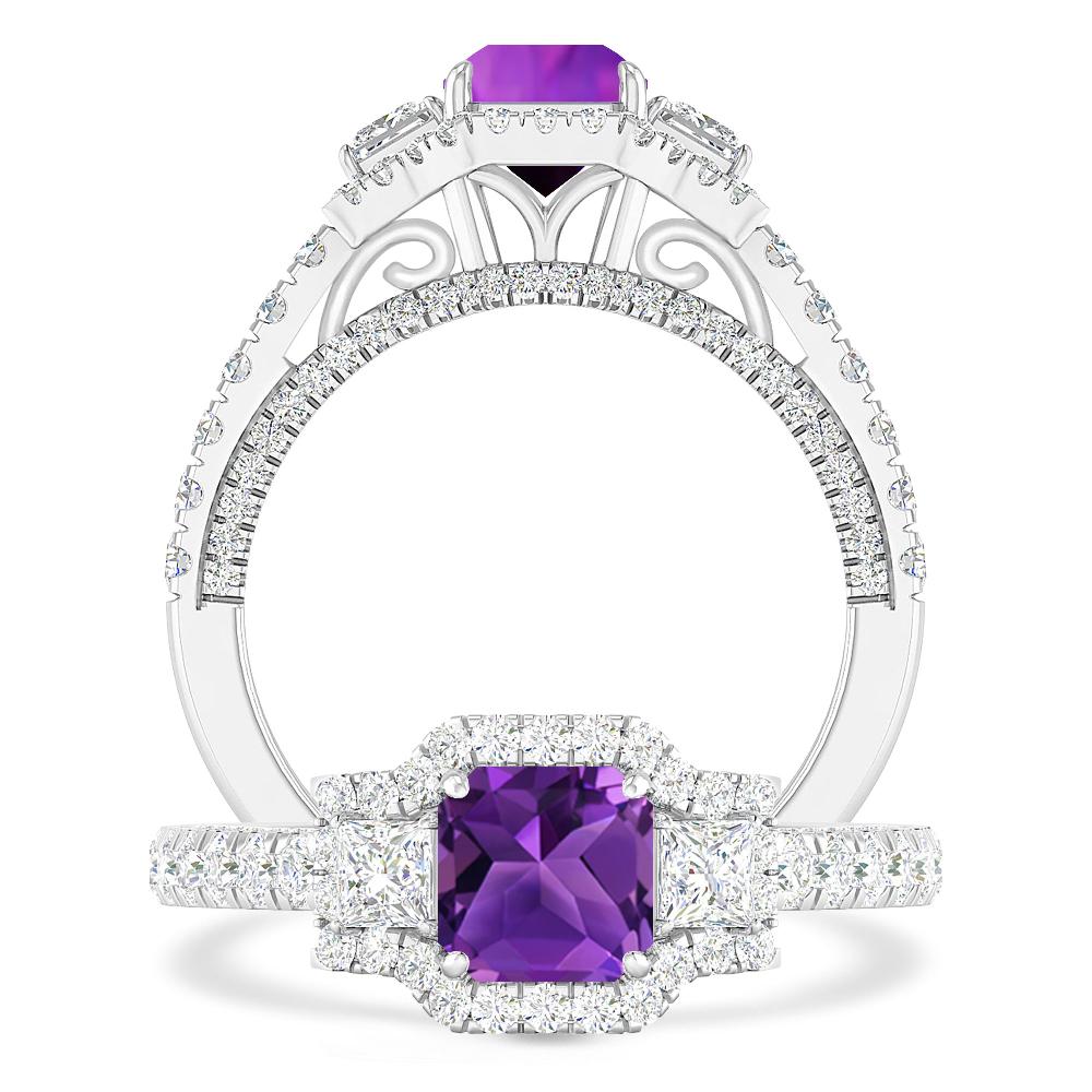 White Gold - Amethyst