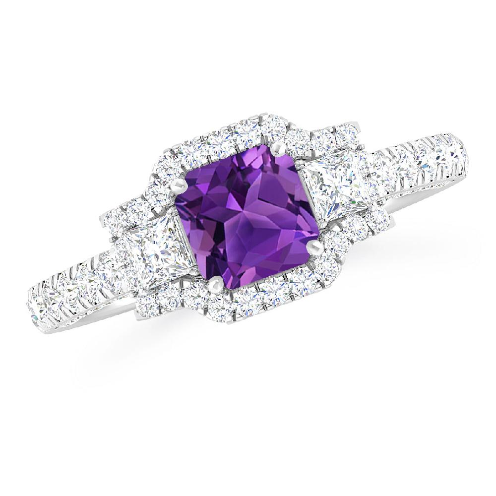 White Gold - Amethyst