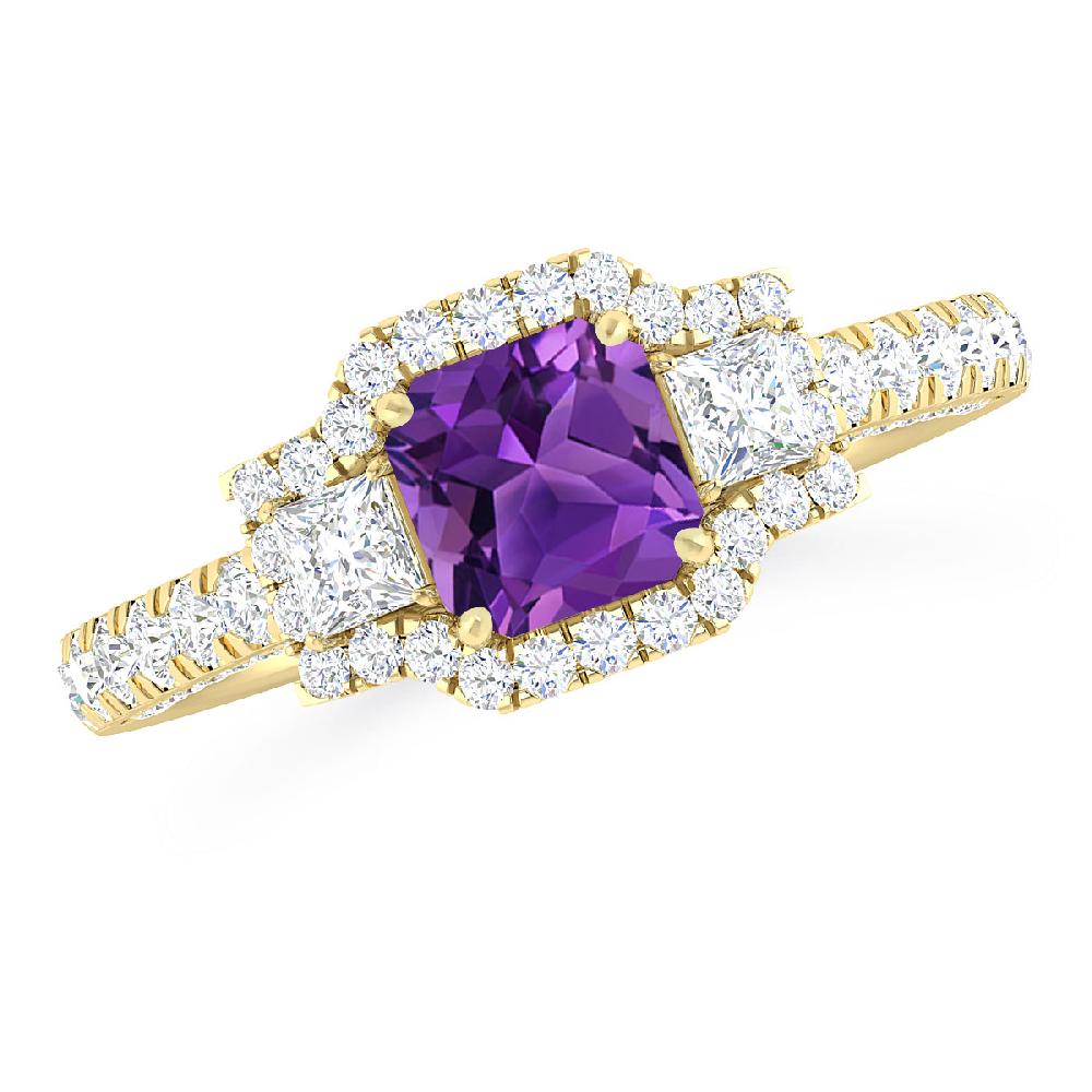 Yellow Gold - Amethyst