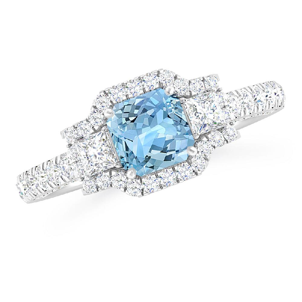 White Gold - Aquamarine