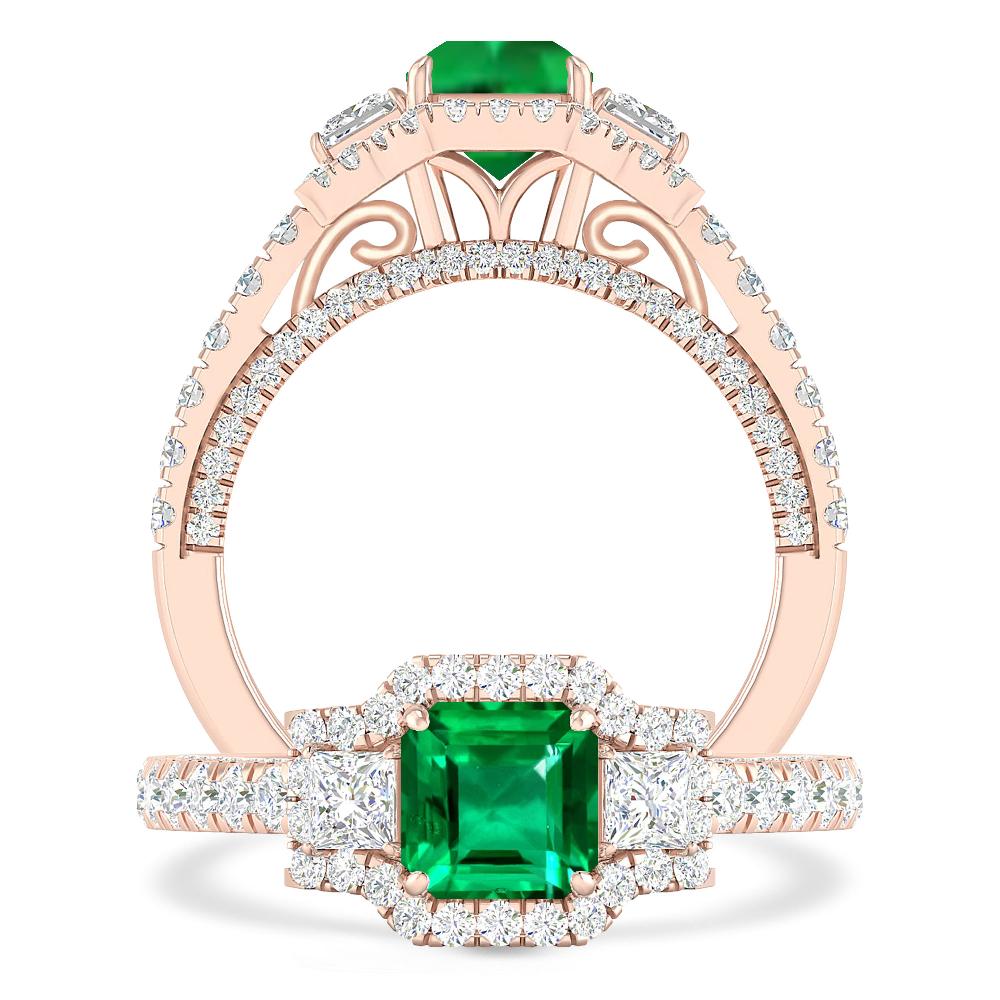 Rose Gold - Emerald