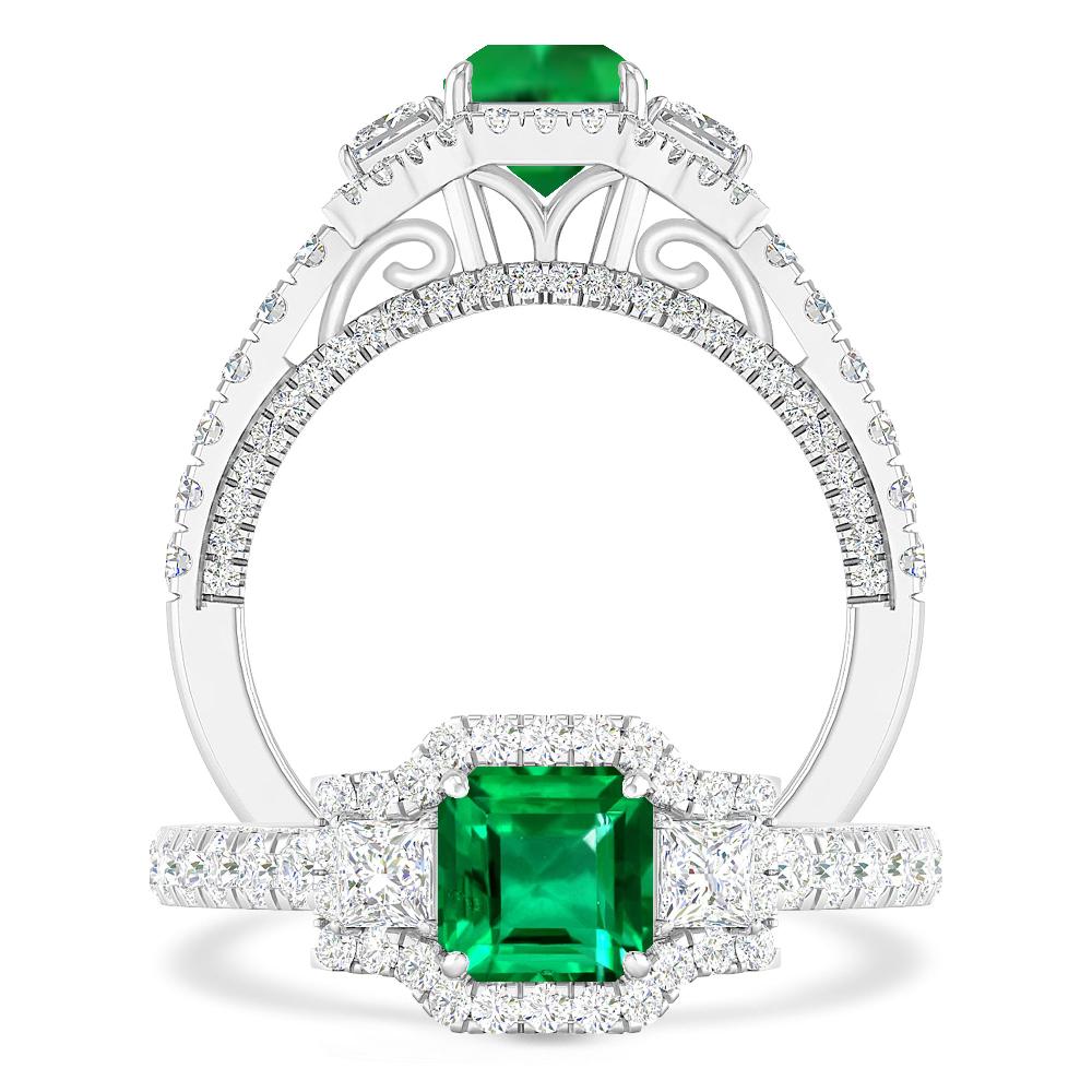 White Gold - Emerald