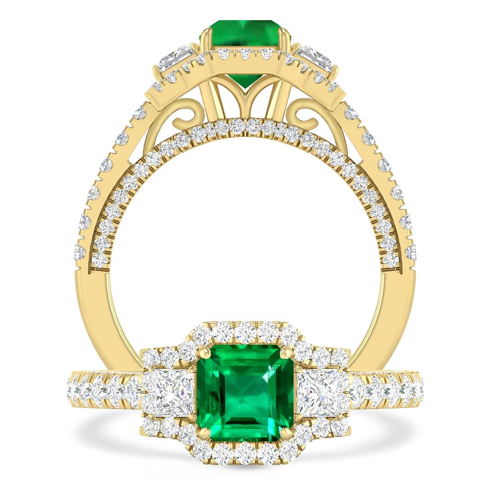 Yellow Gold - Emerald