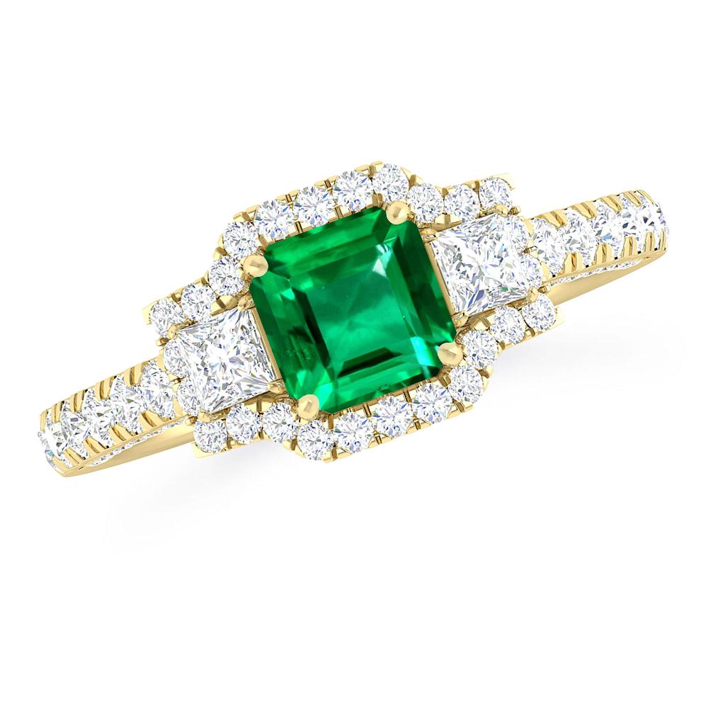 Yellow Gold - Emerald