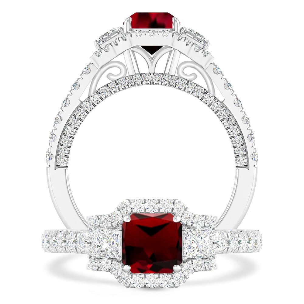 White Gold - Garnet