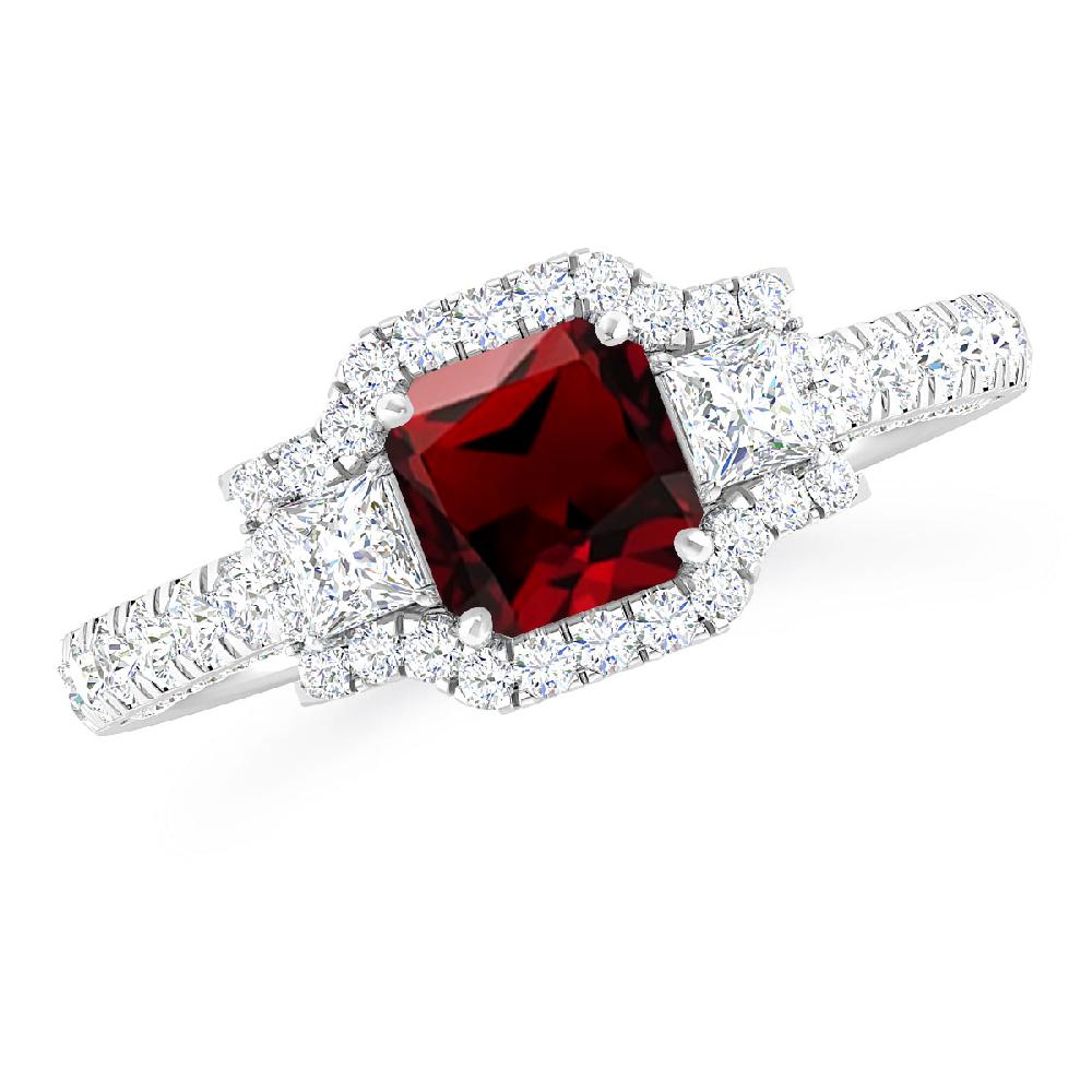 White Gold - Garnet