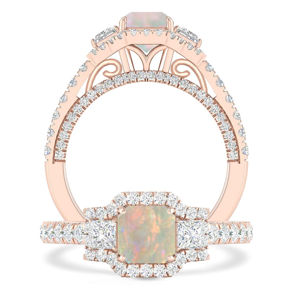 Rose Gold - Opal