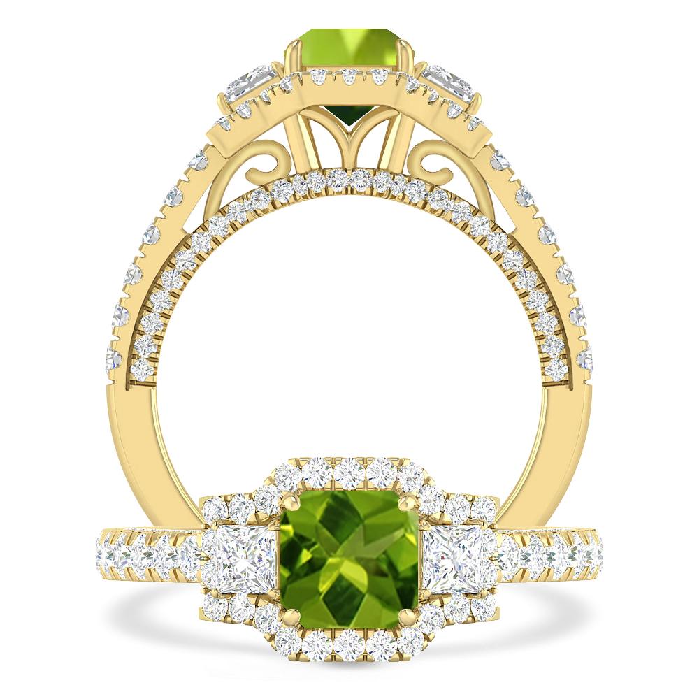 Yellow Gold - Peridot