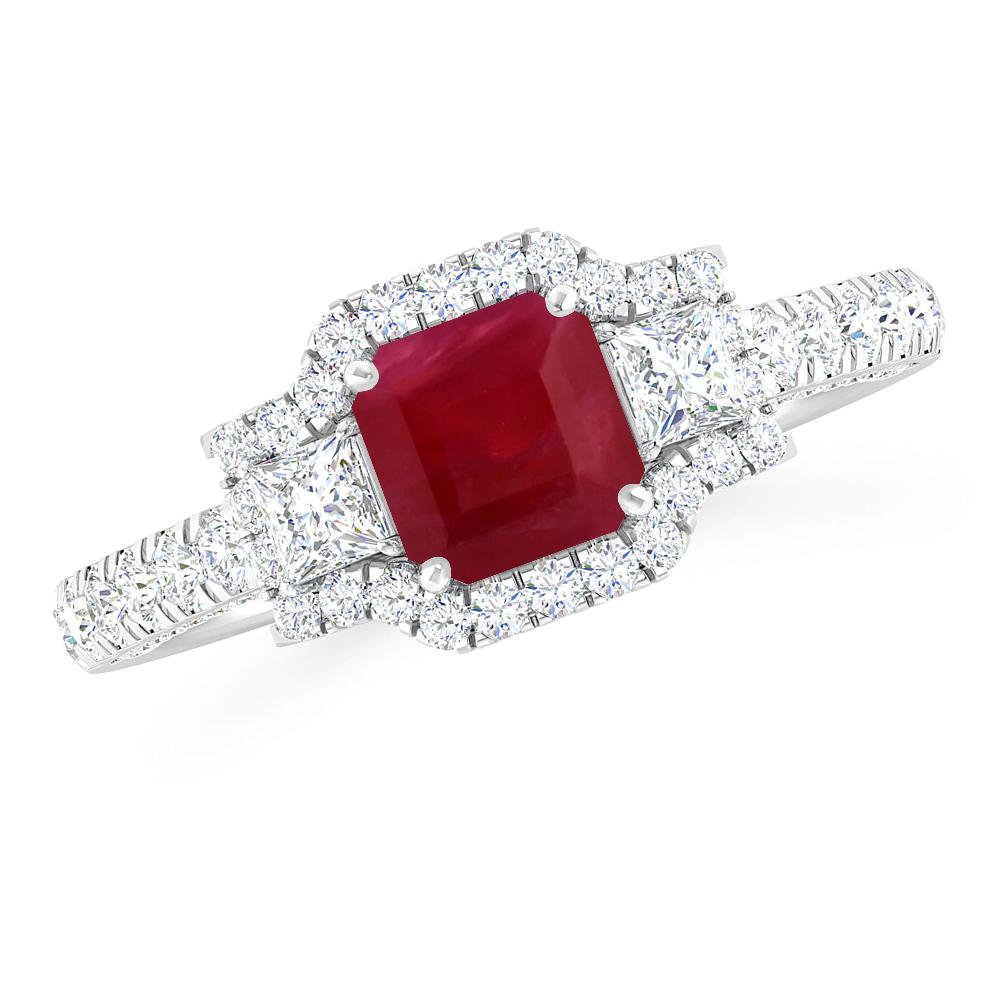 White Gold - Ruby