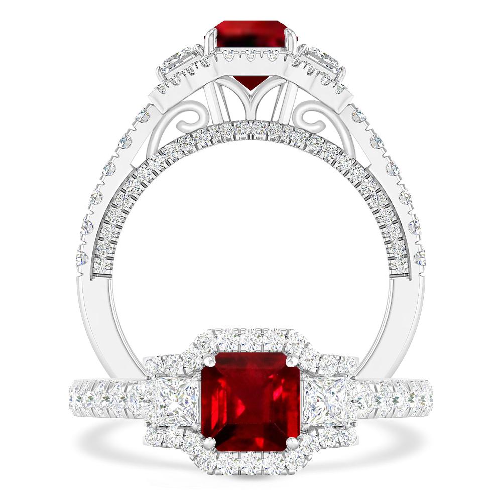 White Gold - Ruby