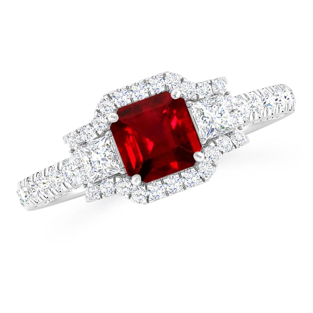 White Gold - Ruby