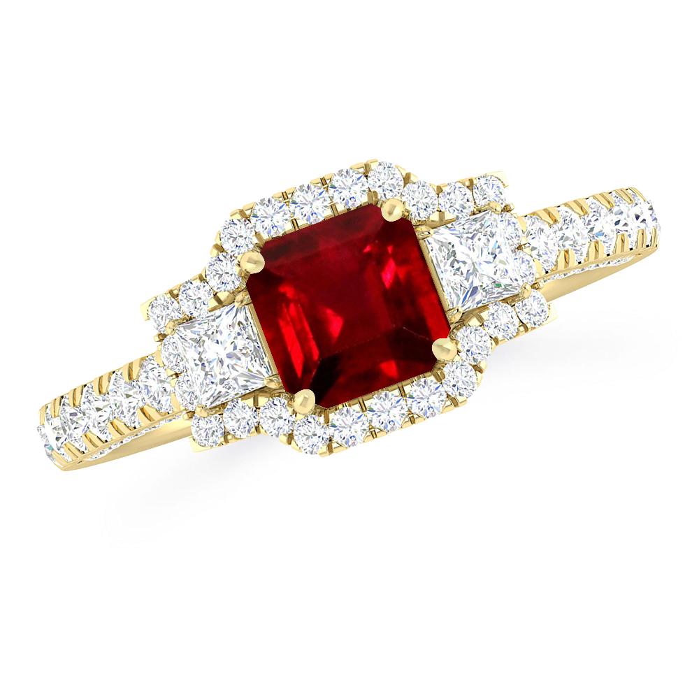 Yellow Gold - Ruby