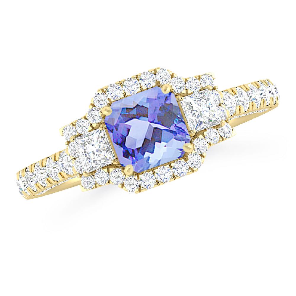 Yellow Gold - Tanzanite