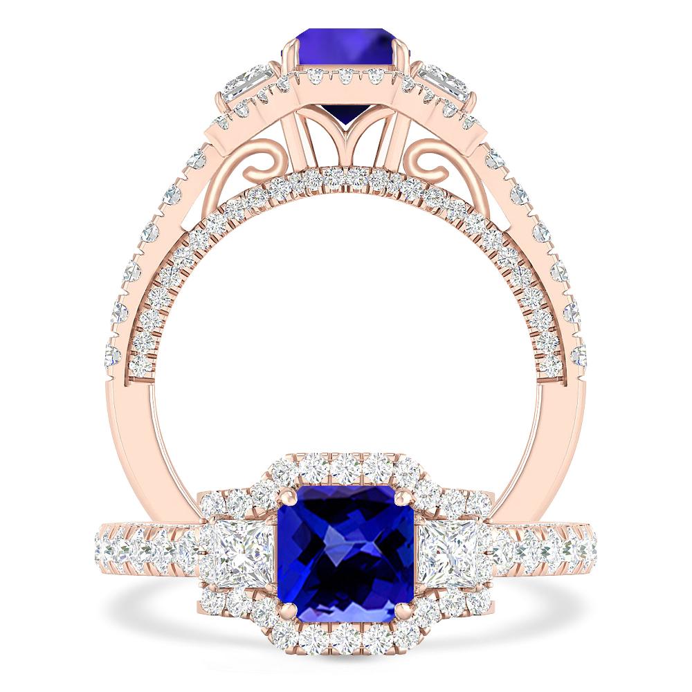 Rose Gold - Tanzanite