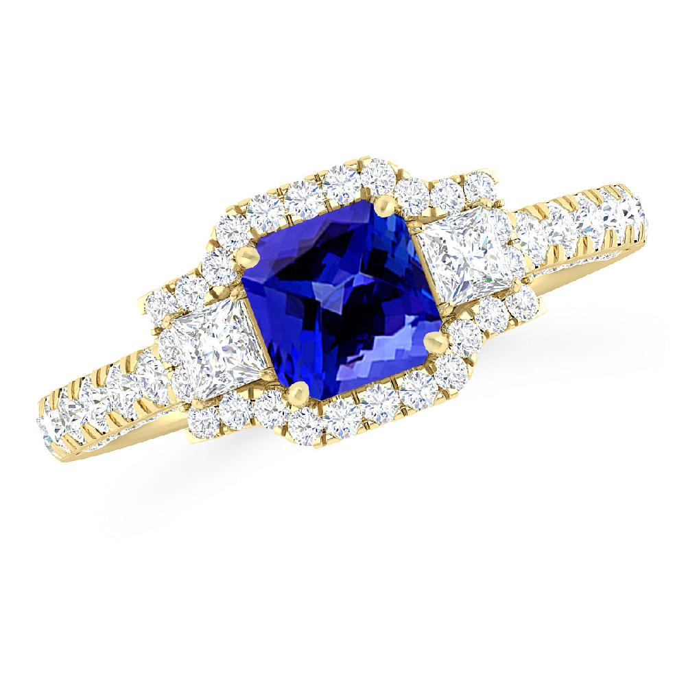 Yellow Gold - Tanzanite