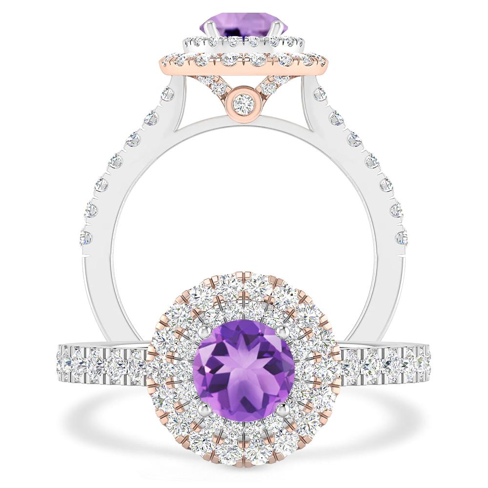 White Gold - Amethyst