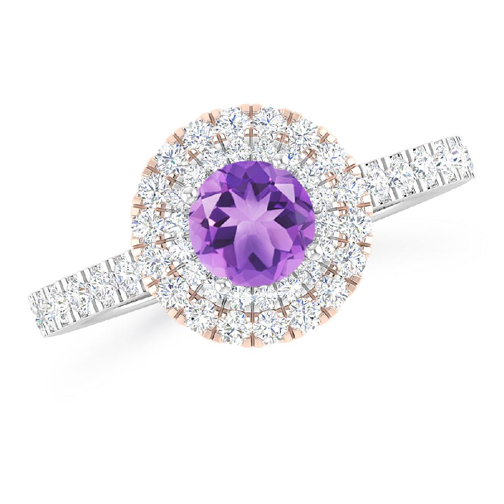 White Gold - Amethyst