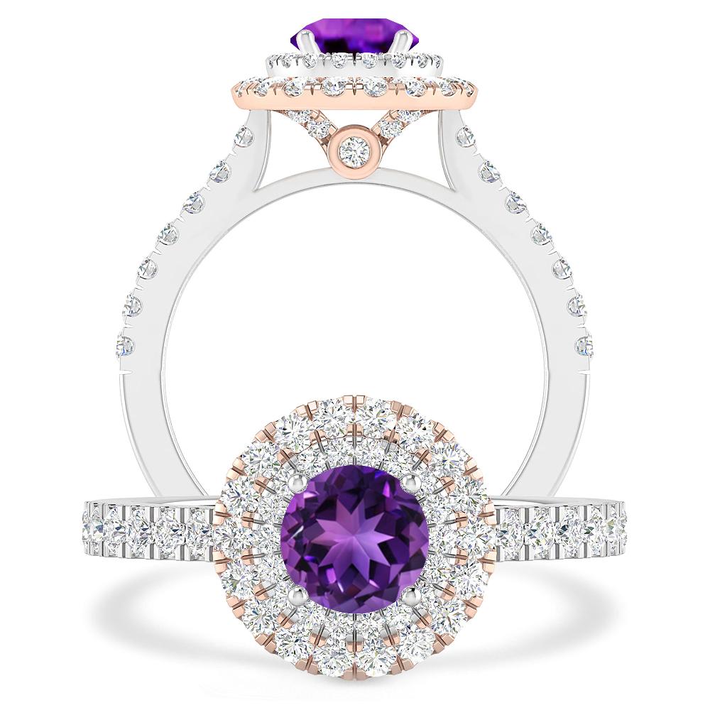 White Gold - Amethyst