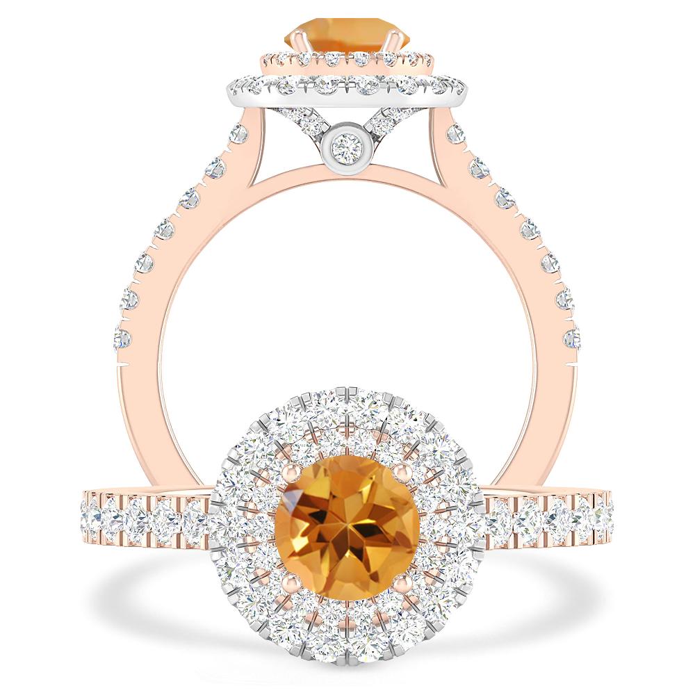 Rose Gold - Citrine