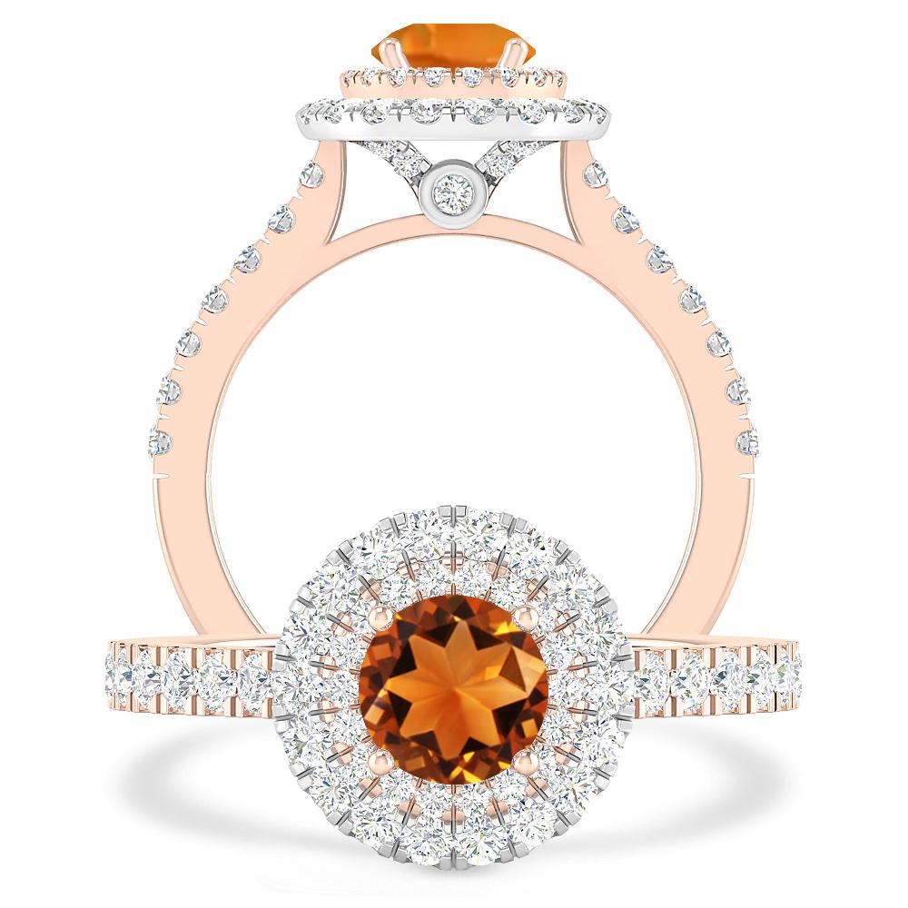 Rose Gold - Citrine