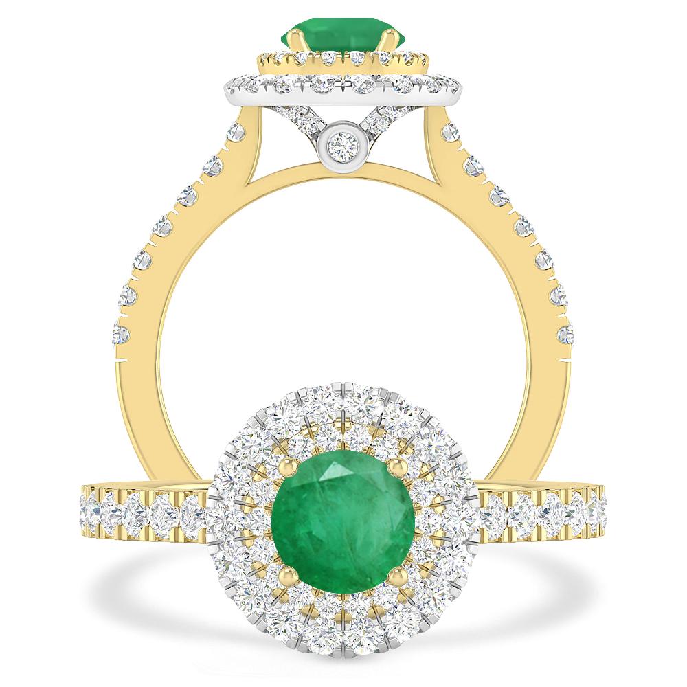 Yellow Gold - Emerald