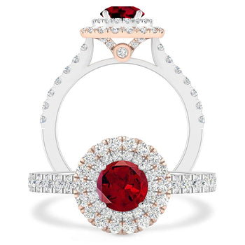 White Gold - Garnet