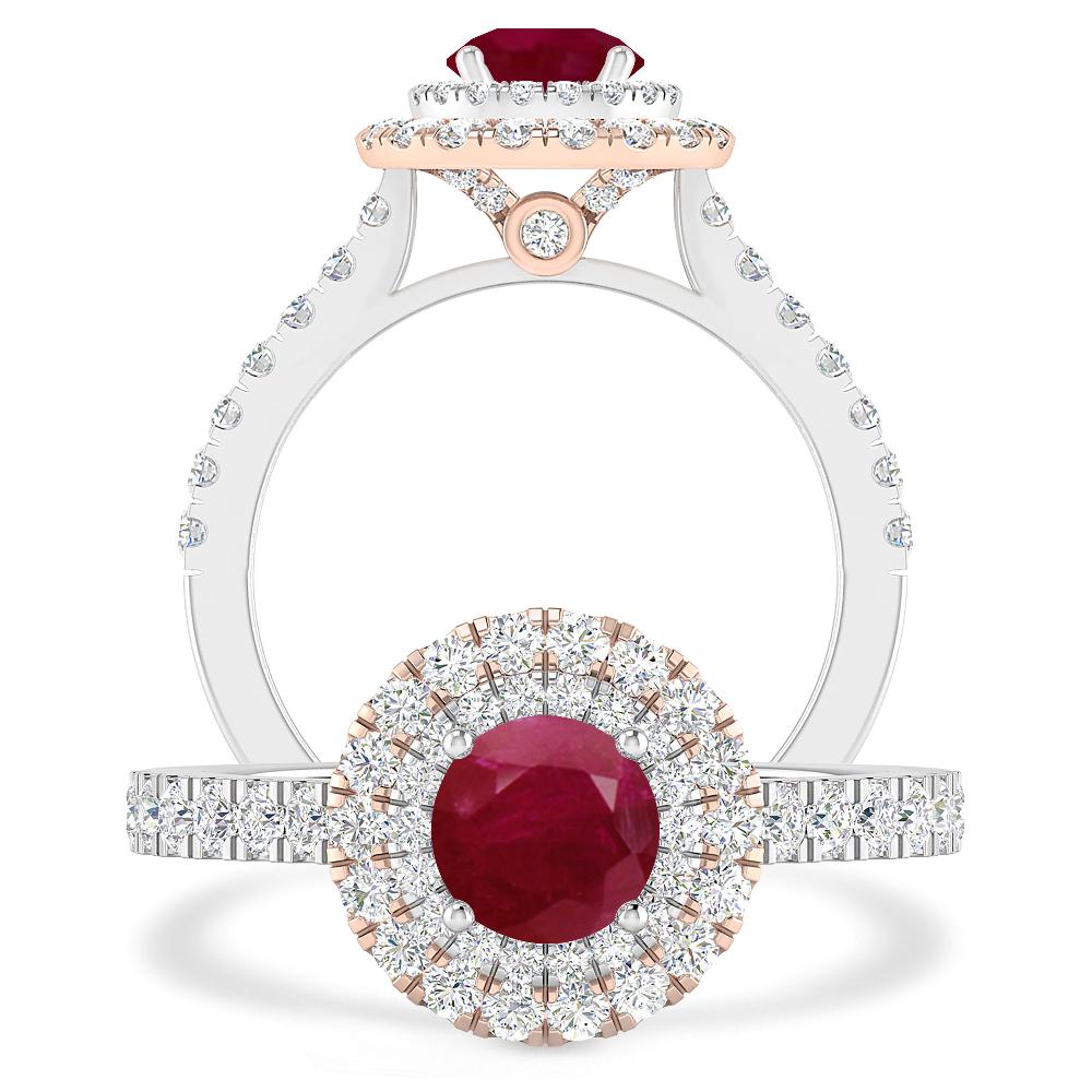 White Gold - Ruby