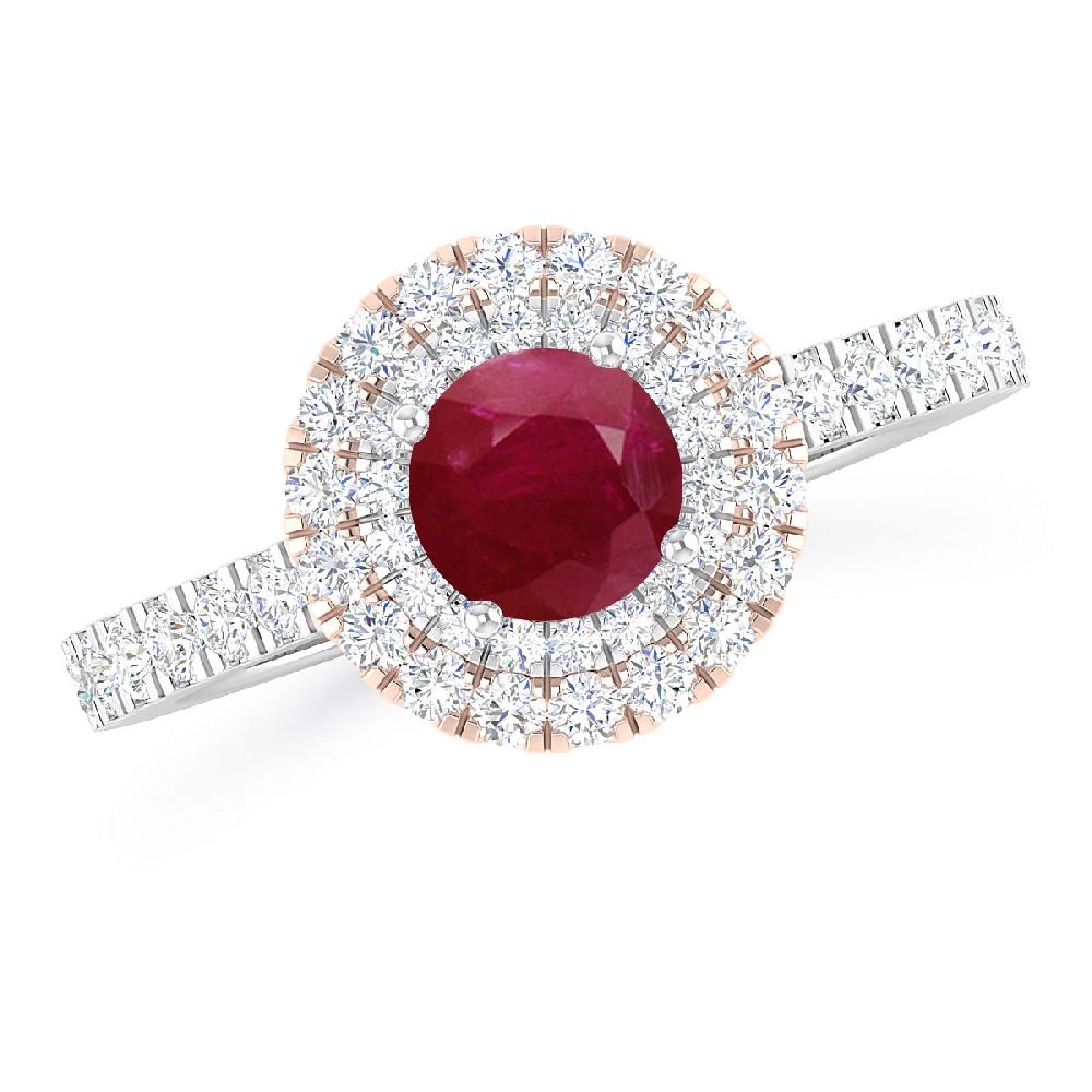 White Gold - Ruby