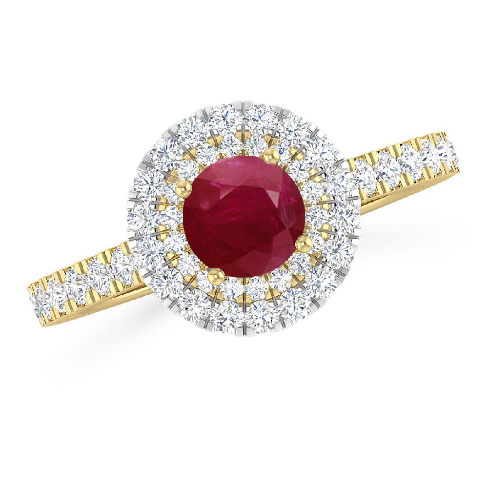 Yellow Gold - Ruby