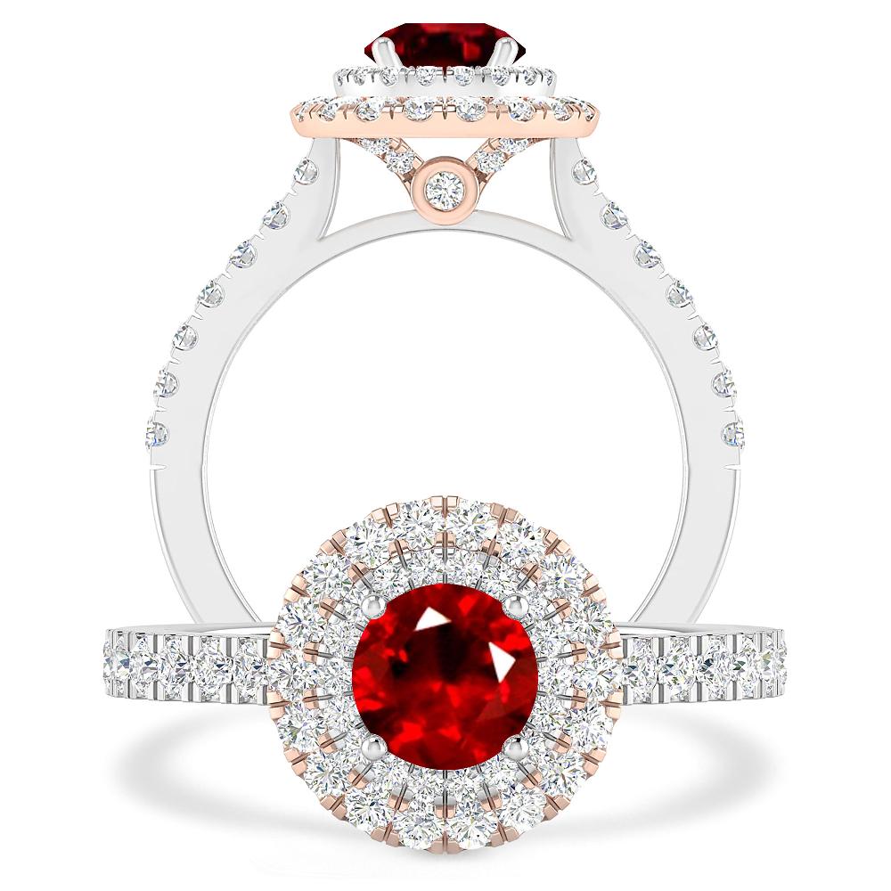 White Gold - Ruby