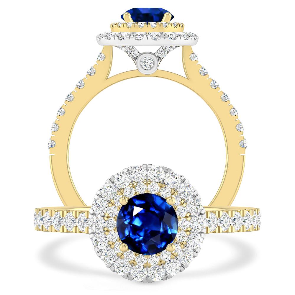 Yellow Gold - Sapphire