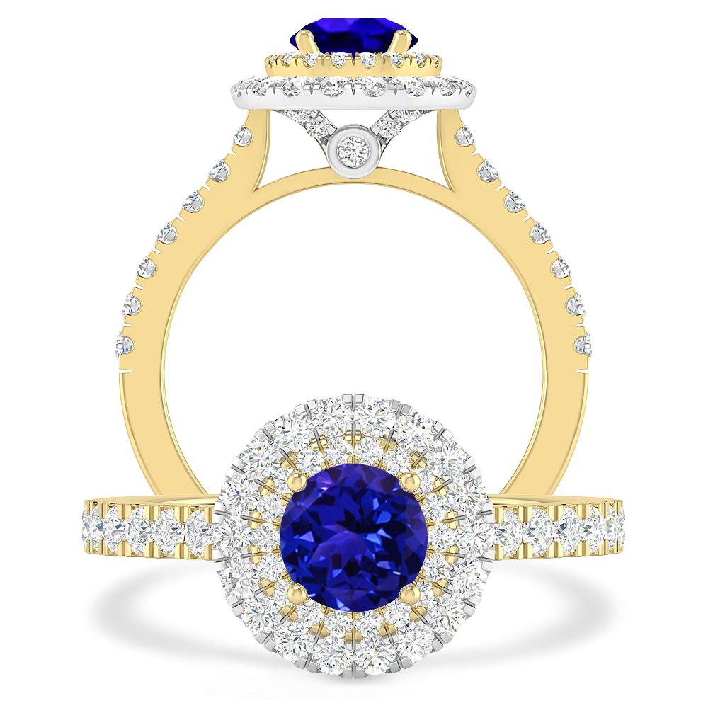 Yellow Gold - Tanzanite