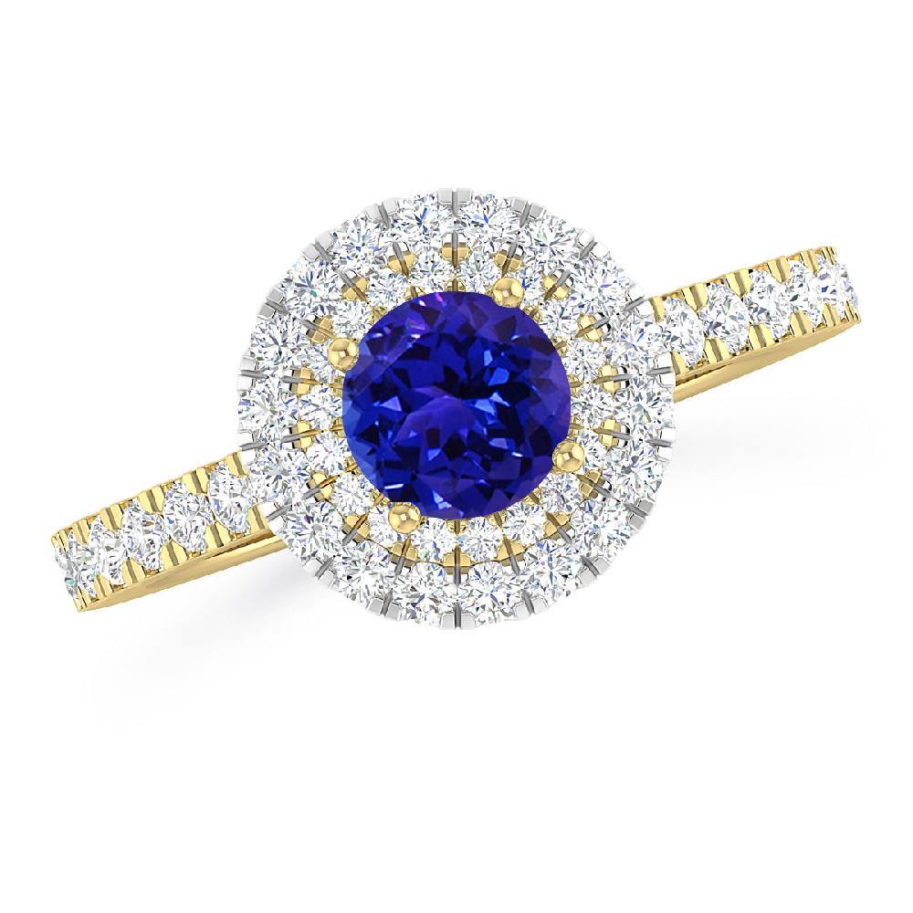 Yellow Gold - Tanzanite