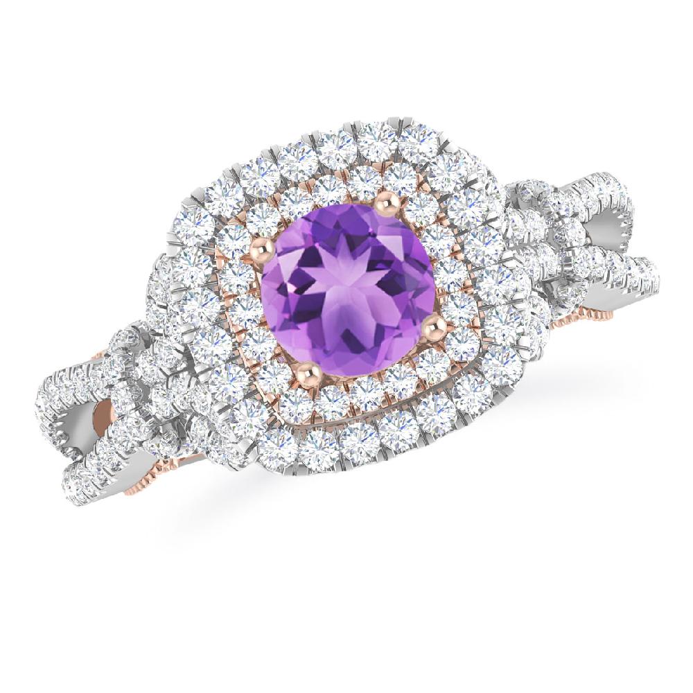 White Gold - Amethyst